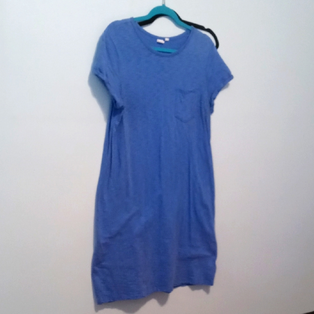Gap Casual Blue T-Shirt Dress